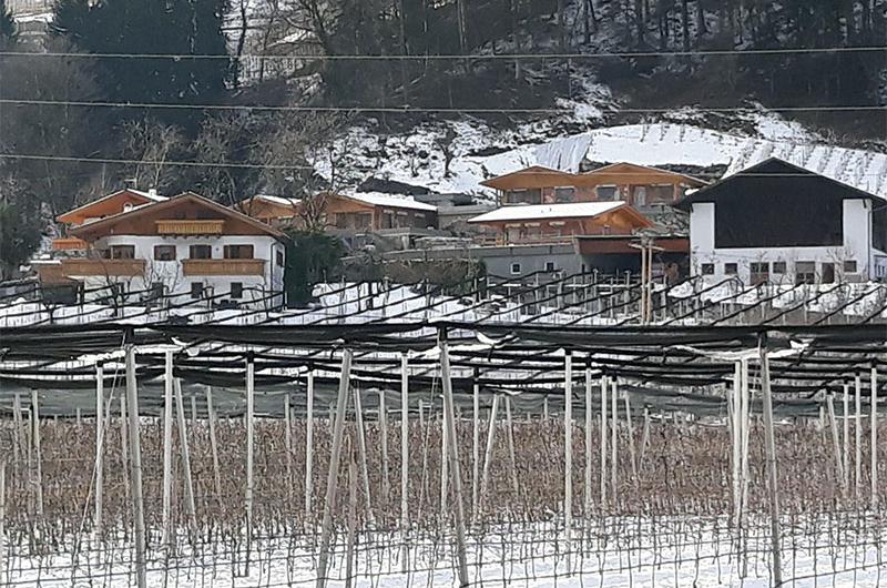 Erster Schnee auf der Baustelle